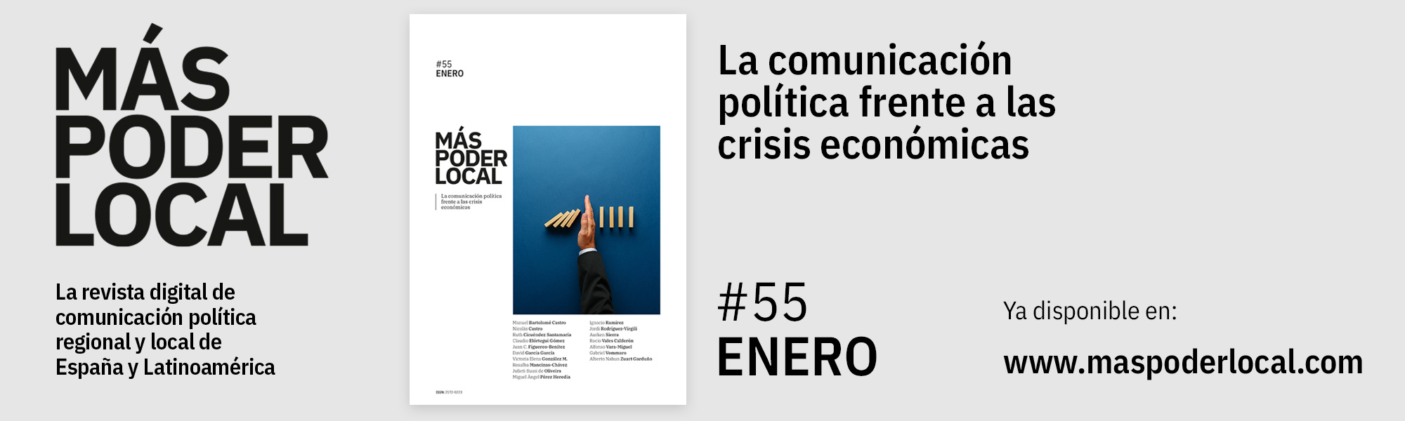 Nueva Edición Revista Más Poder Local: La Comunicación política frente a las crisis económicas